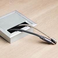 Pasacable de aluminio 8 x 8 cm Más Casa Perú